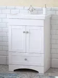 Тумба с раковиной Corozo с Техас 60 белая (SD-00000361, 4640021060773)