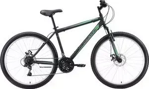 Велосипед BLACK ONE Onix 26 D (2020) чёрный/серый/зелёный 16"