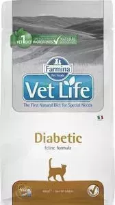 Сухой корм Farmina Vet Life Diabetic Feline диета при сахарном диабете для кошек 400г