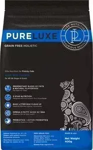 Сухой корм PureLuxe для привередливых кошек с курицей 400г