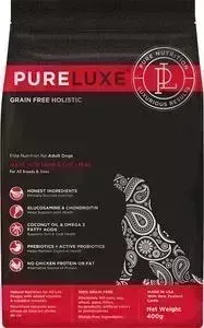 Сухой корм PureLuxe для взрослых собак с ягненком и нутом 400г
