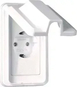 WRP 2211 WH Panasonic Shin Dong-A Розетка 1-я з/к с крышкой. Белый PANASONIC SHIN DONG-A WH с