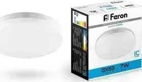 Лампа светодиодная FERON LB-451 25866 GX53 7W 6400K Таблетка Матовая