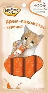 Лакомство Мнямс -крем с курицей для кошек 15г х 4шт