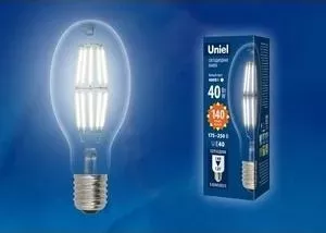 Филаментная светодиодная лампа UNIEL LED-ED90-40W/DW/E40/CL GLP05TR