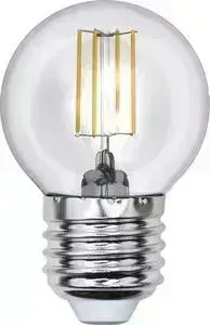 Филаментная светодиодная лампа UNIEL LED-G45-6W/WW/E27/CL GLA01TR