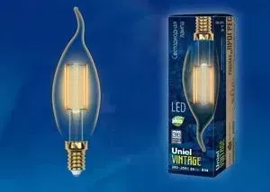 Филаментная светодиодная лампа UNIEL LED-CW35-5W/GOLDEN/E14 GLV21GO