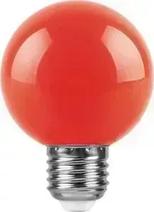 Лампа светодиодная FERON LB-371 25905 E27 3W красный Шар Матовая