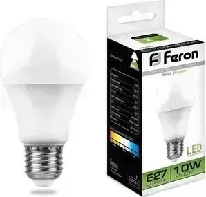 Лампа светодиодная FERON LB-92 25458 E27 10W 4000K Шар Матовая