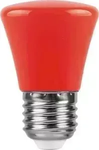 Лампа светодиодная FERON LB-372 25911 E27 1W красный Грибок Матовая