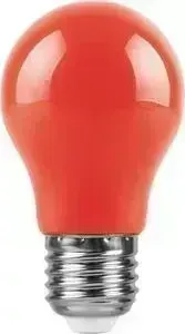 Лампа светодиодная FERON LB-375 25924 E27 3W красный Шар Матовая