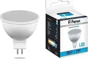 Лампа светодиодная FERON LB-26 25237 MR16 G5.3 7W 6400K Грибок матовая