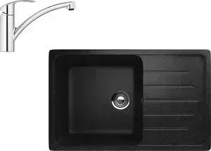 Мойка кухонная и смеситель ULGRAN и смеситель U-400 Grohe Eurosmart (U-400-308, 33281002)