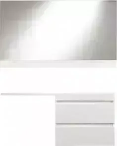 Мебель для ванной Style line Даллас 130 правая, под стиральную машину, с усиленным кронштейном