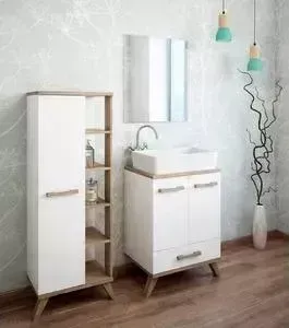 Мебель для ванной Sanflor Ингрид 60 швейцарский вяз\белый