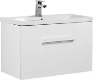 Тумба с раковиной AQUANET с Порто 80 белый (195731, S-UM-COM80/1-w)