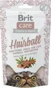 Лакомство Brit Care Cat Hairball с уткой вывод шерсти из желудка для кошек 50г (521395)