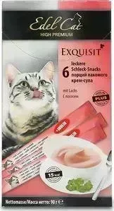 Лакомство Edel Cat Exquisit 6 порций лакомого крем-супа с лососем для кошек 90г (1001875)