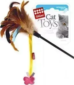 Игрушка GiGwi Cat Toys Feather дразнилка для кошек (75246)