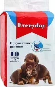 Впитывающие пеленки EVERYDAY приучающие гелевые для животных 60х90см 10шт