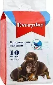 Впитывающие пеленки EVERYDAY приучающие гелевые для животных 60х60см 10шт