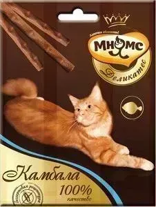 Лакомство Мнямс Деликатес камбала лакомые палочки 9 см для кошек 3х4г