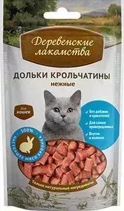 Лакомства Деревенские Лакомства Лакомство Деревенские 100 &#037; Мяса дольки крольчатины нежные для кошек 50г (79711366)