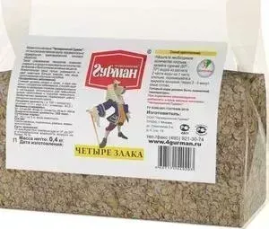 Каша Четвероногий гурман Четыре злака моментального приготовления для собак 400г