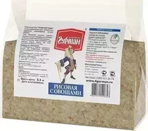 Каша Четвероногий гурман Рисовая с овощами моментального приготовления для собак 400г