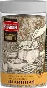 Каша Четвероногий гурман Золотые рецепты былинная моментального приготовления для собак 300г