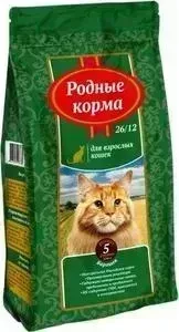 Сухой корм Родные Корма Барашек 26/12 для взрослых кошек 5 русских фунтов 2.045 кг