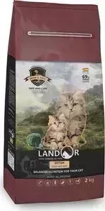 Сухой корм LANDOR Kitten Duck and Rice гипоаллергенный с уткой и рисом для котят 400г