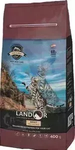 Сухой корм LANDOR Adult Cat Fish and Rice гипоаллергенный с рыбой и рисом для взрослых кошек 400г