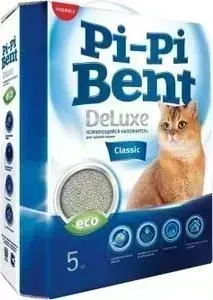 Наполнитель Pi-Pi-Bent DeLuxe Classic комкующийся для кошек 5кг