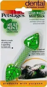 Игрушка Petstages Fresh Breath Mint Stick мятный листик 11см для кошек