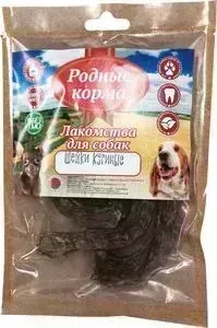 Корм Родные Корма 20301 Родные а Шейки куриные сушеные в дровяной печи для собак 35г