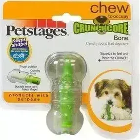 Игрушка Petstages Crunchcore Bone хрустящая косточка резиновая 8см для собак