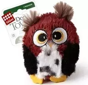 Игрушка GiGwi Dog Toys Squeaker сова с большой пищалкой для собак (75228)