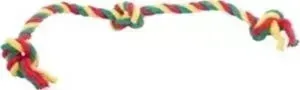 Игрушка Doglike Dental Knot Color канатный грейфер 3 узла средний цветной для собак средних пород (D-2354ygr)
