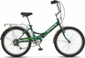 Велосипед STELS Pilot 750 24" Z010 (2018) 16" Черный/зеленый