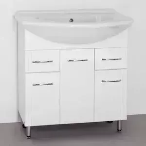 Тумба с раковиной Style line с Эко Стандарт №26 белая (4650134471960, 1WH110177)