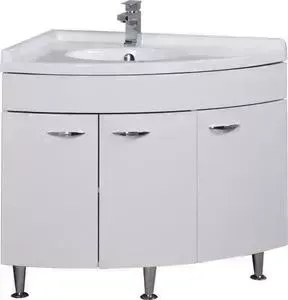 Тумба с раковиной AQUANET с Корнер 55х80 угл Close L (158824+158988)