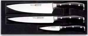 Набор кухонных ножей 3 предмета Wuesthof Classic Ikon (9601 WUS)