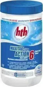 Двухслойная таблетка HTH K801792H1 быстрый и медленный хлор, 1 кг