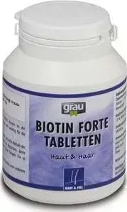 Пищевая добавка Grau Biotin Forte Tabletten для улучшения структуры шерсти и когтей собак и кошек 100таб (01010)