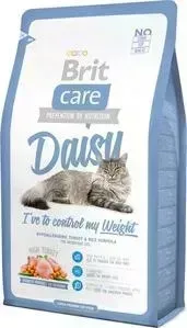 Сухой корм Brit Care Cat Daisy гипоаллергенный с индейкой и рисом для кошек с избыточным весом 2кг (132622)