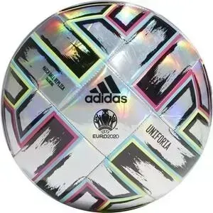 Мяч футбольный ADIDAS UNIFORIA Training арт. FH7353, р.5, 18п,ТПУ, маш.сш,серебристо-черно-сине-розовый