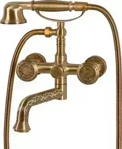 Смеситель для ванны BRONZE DE LUXE Royal с ручным душем, бронза (10119P)