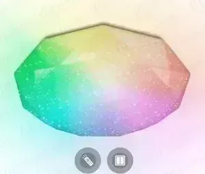 Управляемый светодиодный светильник Estares ALMAZ 60W RGB R-493-SHINY/WHITE-220V-IP44 /2019