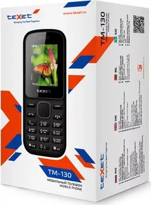 Фото №3 Мобильный телефон TeXet TM-130 черный-красный